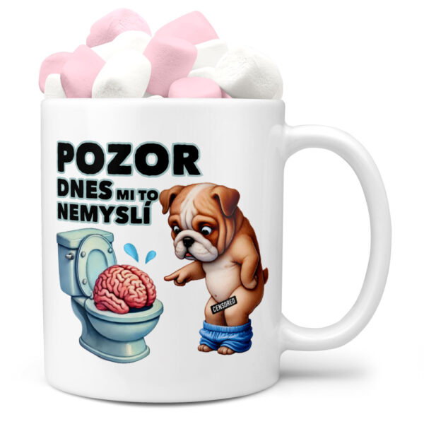 Hrnek Dnes mi to nemyslí (Náplň hrníčku: Marshmallow)