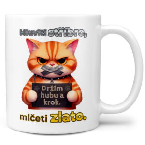 Hrnek Držím hubu (Náplň hrníčku: Žádná)