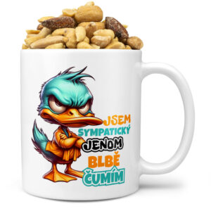 Hrnek Jsem sympatický (Náplň hrníčku: Směs slaných oříšků)