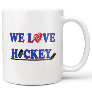 Hrnek Milujeme hokej (Náplň hrníčku: Žádná)