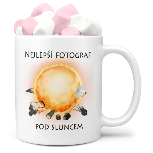 Hrnek Nejlepší fotograf pod sluncem (Náplň hrníčku: Marshmallow)