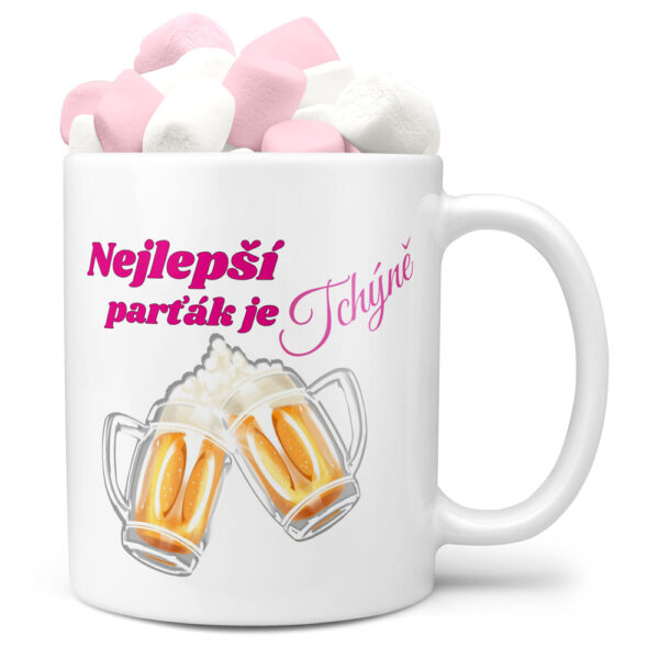 Hrnek Nejlepší parťák je tchyně (Náplň hrníčku: Marshmallow)