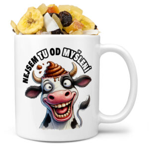 Hrnek Nejsem tu od myšlení (Náplň hrníčku: Tropická směs)