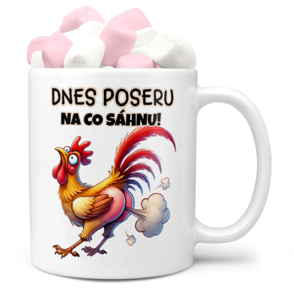 Hrnek Poseru na co sáhnu (Náplň hrníčku: Marshmallow)