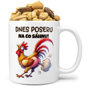 Hrnek Poseru na co sáhnu (Náplň hrníčku: Směs slaných oříšků)