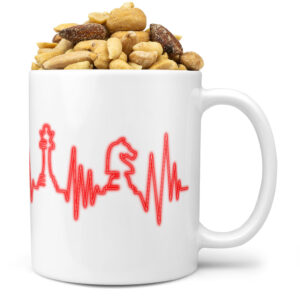 Hrnek Šachový puls (Náplň hrníčku: Směs slaných oříšků)