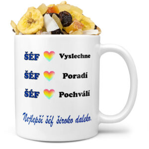 Hrnek Šéf poradí (Náplň hrníčku: Tropická směs)