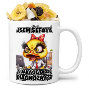 Hrnek Šéfová - diagnóza (Náplň hrníčku: Tropická směs)