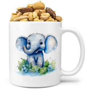 Hrnek Slůně (Náplň hrníčku: Směs slaných oříšků)