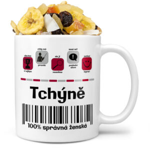 Hrnek Tchýně 100% (Náplň hrníčku: Tropická směs)