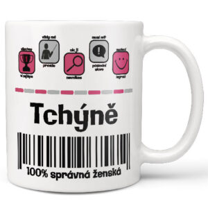 Hrnek Tchýně 100% (Náplň hrníčku: Žádná)