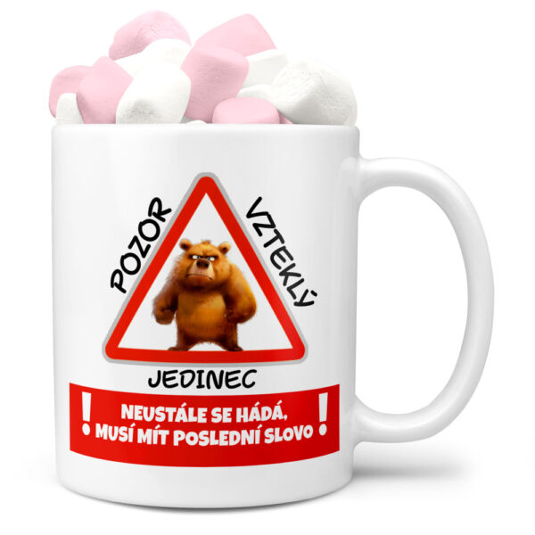 Hrnek Vzteklý jedinec (Náplň hrníčku: Marshmallow)