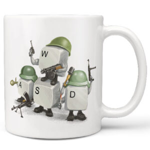 Hrnek WASD (Náplň hrníčku: Žádná)