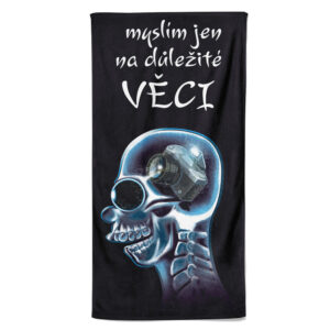Osuška Důležité věci – fotograf (Velikost osušky: 100x170cm)