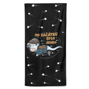 Osuška Fotograf - spermie (Velikost osušky: 100x170cm)