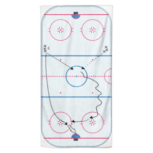 Osuška Hokejové cvičení (Velikost osušky: 100x170cm)
