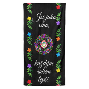 Osuška Jsi jako víno (Velikost osušky: 100x170cm)
