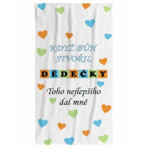 Osuška Když bůh stvořil dědečky (Velikost osušky: 100x170cm)