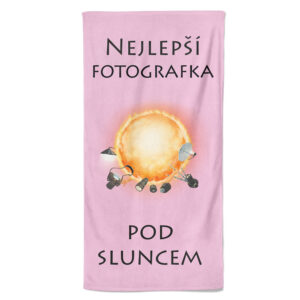 Osuška Nejlepší fotografka pod sluncem (Velikost osušky: 100x170cm)