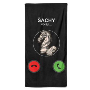 Osuška Šachy volají (Velikost osušky: 100x170cm)