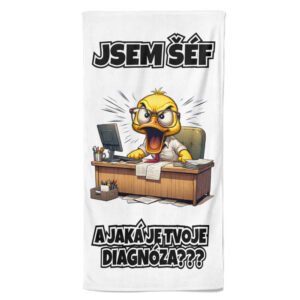 Osuška Šéf - diagnóza (Velikost osušky: 100x170cm)