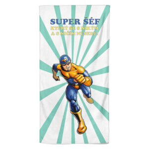 Osuška Super šéf – superhrdina (Velikost osušky: 100x170cm)