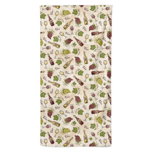 Osuška Víno a zase víno (Velikost osušky: 100x170cm)