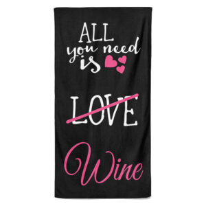 Osuška Wine love (Velikost osušky: 100x170cm)