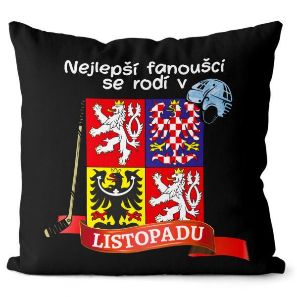 Polštář Nejlepší fanoušci – měsíce (Velikost: 55 x 55 cm