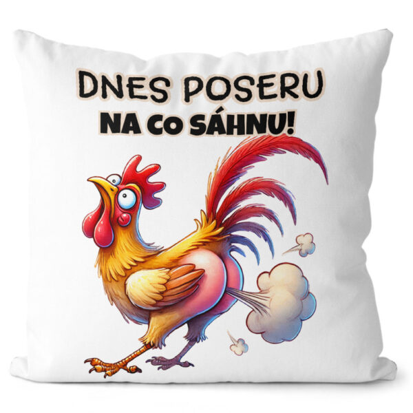 Polštář Poseru na co sáhnu (Velikost: 55 x 55 cm)