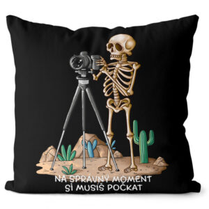 Polštářek Správný moment (Velikost: 55 x 55 cm)