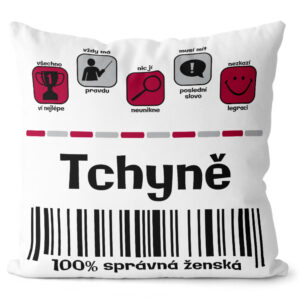 Polštářek Tchyně 100% (Velikost: 55 x 55 cm)