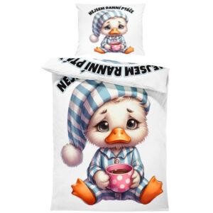 Povlečení Nejsem ranní ptáče (Rozměr : 1x150/200 + 1x60/50)