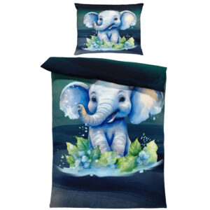 Povlečení Slůně  (Rozměr : 1x150/200 + 1x60/50)