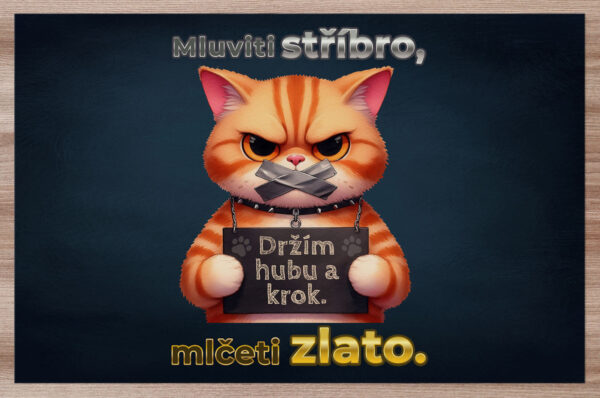 Prostírání Držím hubu