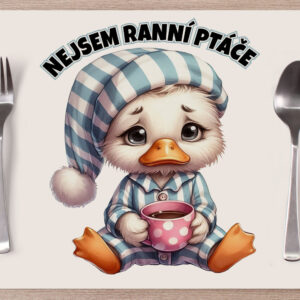 Prostírání Nejsem ranní ptáče