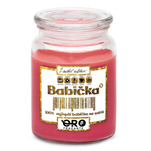 Svíčka Babička 100% (Vůně svíčky: Višně v čokoládě)