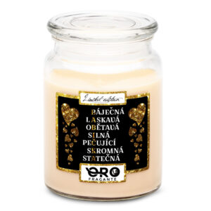 Svíčka Babička – tajenka (Vůně svíčky: Vanilka)