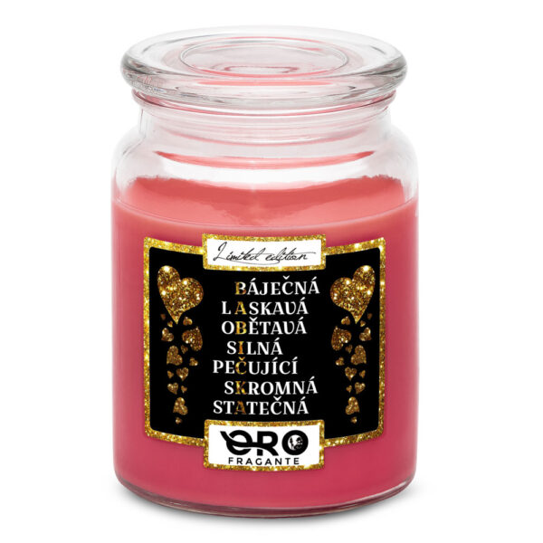 Svíčka Babička – tajenka (Vůně svíčky: Višně v čokoládě)