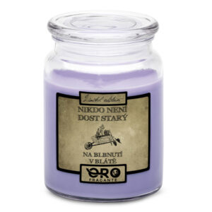 Svíčka Blbnutí v blátě (Vůně svíčky: Levandule)