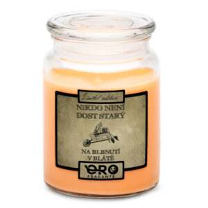 Svíčka Blbnutí v blátě (Vůně svíčky: Tropické ovoce)