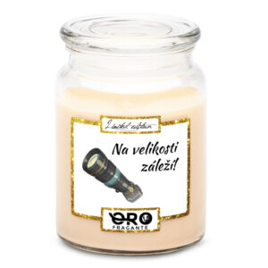 Svíčka Na velikosti záleží (Vůně svíčky: Vanilka)