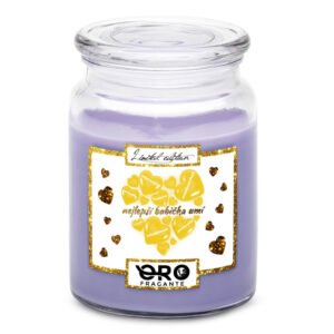 Svíčka Nejlepší babička umí (Vůně svíčky: Levandule)