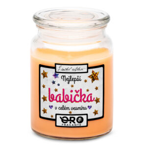 Svíčka Nejlepší babička ve vesmíru (Vůně svíčky: Tropické ovoce)