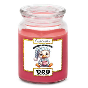 Svíčka Nejsem ranní ptáče (Vůně svíčky: Višně v čokoládě)