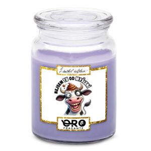 Svíčka Nejsem tu od myšlení (Vůně svíčky: Levandule)