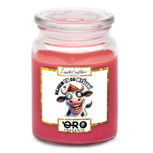 Svíčka Nejsem tu od myšlení (Vůně svíčky: Višně v čokoládě)