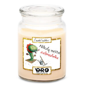Svíčka Nikdy neštvi zahradníka (Vůně svíčky: Vanilka)