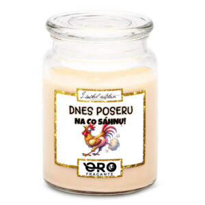 Svíčka Poseru na co sáhnu (Vůně svíčky: Vanilka)