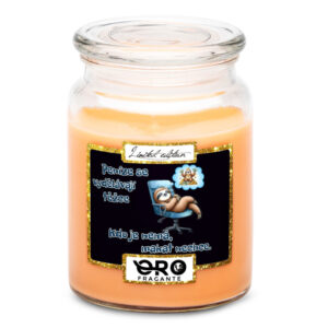 Svíčka Vydělávají těžce (Vůně svíčky: Tropické ovoce)